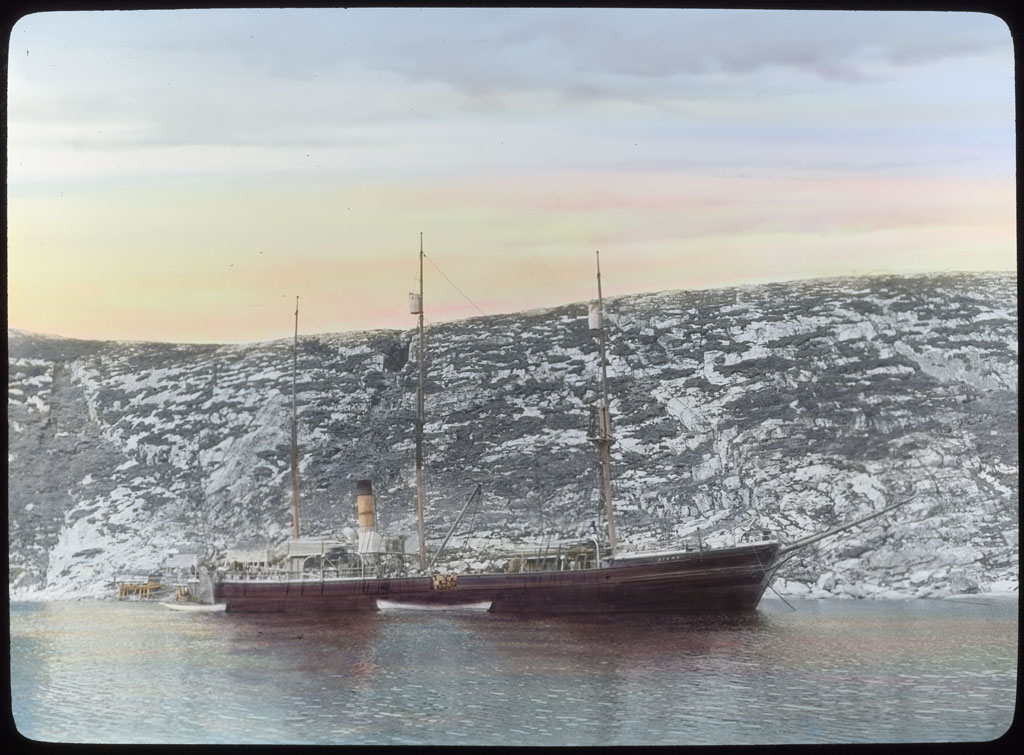 Donald Baxter MacMillan; DIANA at Battle Harbor in 1913; 1913; image; silver gelatin on glass; 10.16 cm x 8.26 cm x 0.64 cm (4 in. x 3 1/4 in. x 1/4 in.); TGM; North America