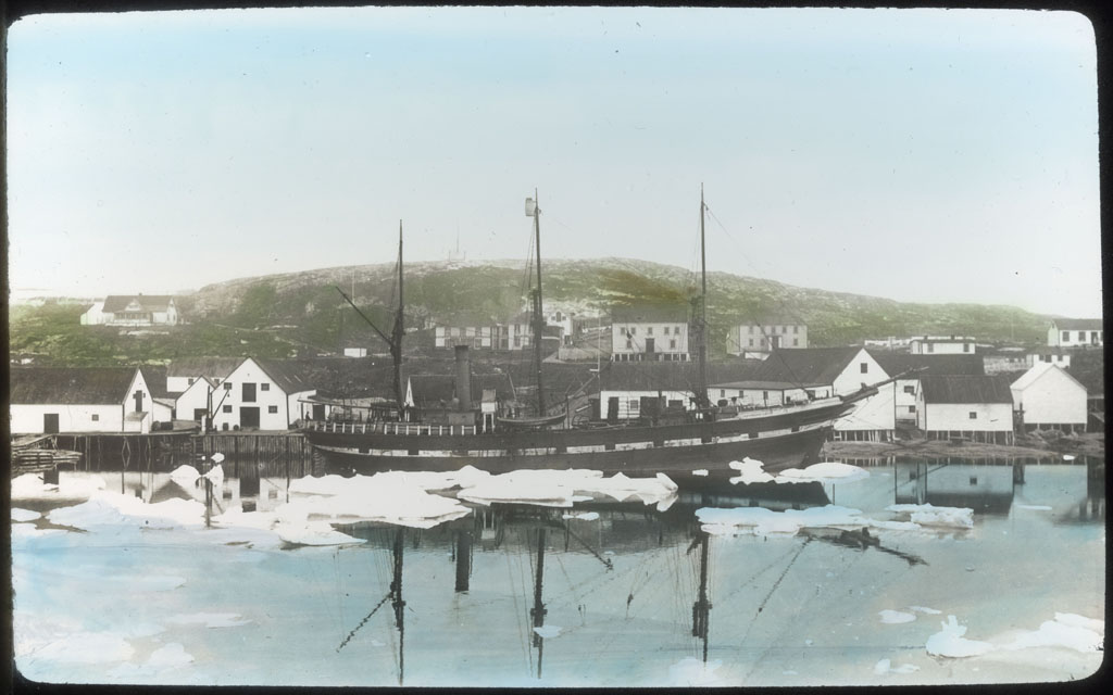Donald Baxter MacMillan; ERIK at Battle Harbor; 1913-1917; image; silver gelatin on glass; 10.16 cm x 8.26 cm x 0.64 cm (4 in. x 3 1/4 in. x 1/4 in.); TGM; North America