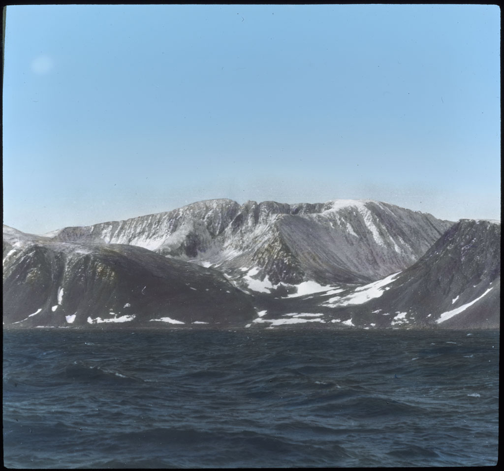 Donald Baxter MacMillan; Hills in Northwest Greenland; 1913-1917; image; silver gelatin on glass; 10.16 cm x 8.26 cm x 0.64 cm (4 in. x 3 1/4 in. x 1/4 in.); TGM; North America