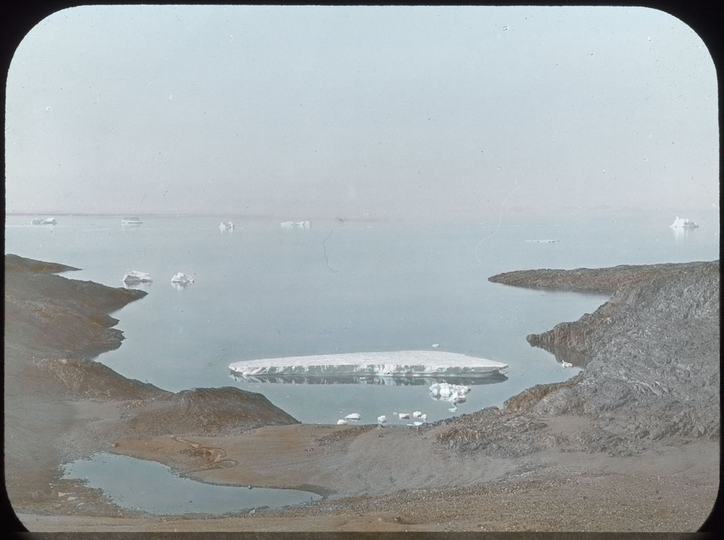 Donald Baxter MacMillan; Hayes, Dr. Isaac Israel, winter quarters - from book; image; silver gelatin on glass; 10.16 cm x 8.26 cm x 0.64 cm (4 in. x 3 1/4 in. x 1/4 in.); TGM; North America