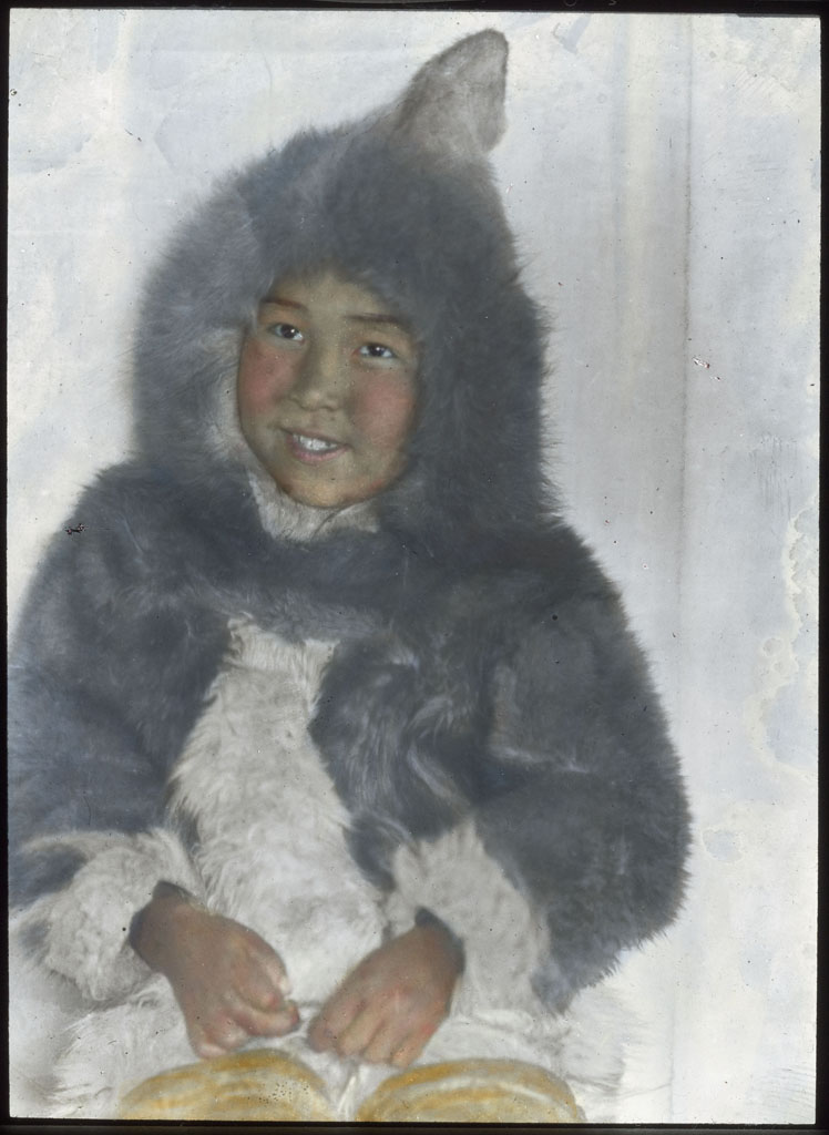 Donald Baxter MacMillan; Girl in Kapitah (Megip-soo); 1913-1917; image; silver gelatin on glass; 10.16 cm x 8.26 cm x 0.64 cm (4 in. x 3 1/4 in. x 1/4 in.); TGM; North America