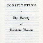 1922- The Society of Bowdoin Women Established