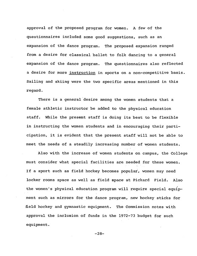 JH56 Page 2 - Excerpt from the Report of the President's Commission on Athletics 