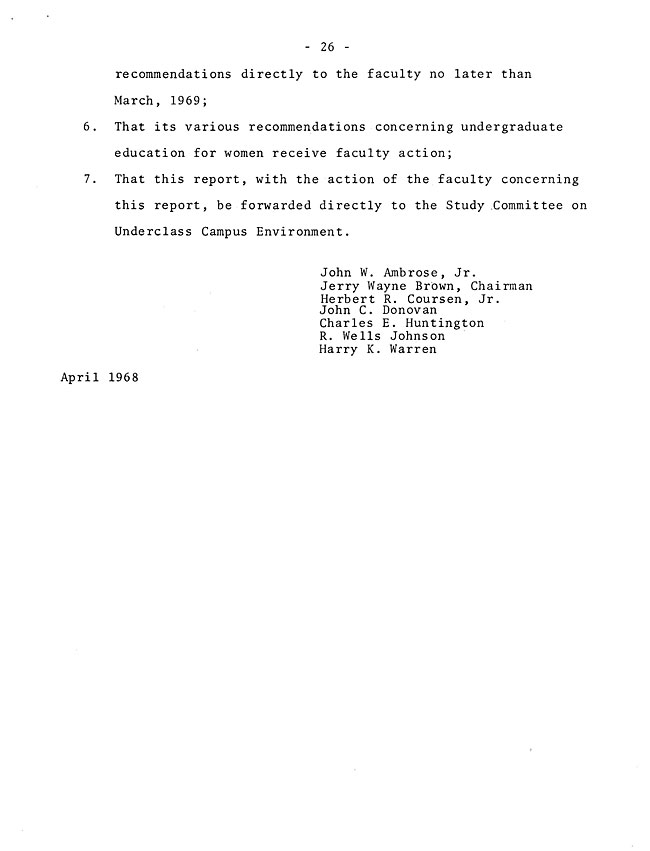 The Annual Report of the Student Life Committee 1968 (excerpt: coordinate colleges) - sb-8-page-14