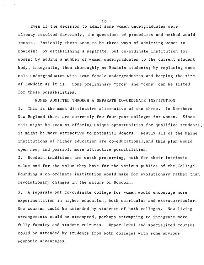The Annual Report of the Student Life Committee 1968 (excerpt: coordinate colleges) - sb-8-page-7
