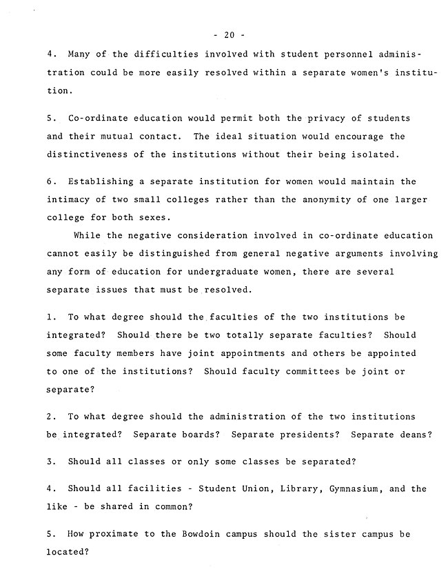 The Annual Report of the Student Life Committee 1968 (excerpt: coordinate colleges) - sb-8-page-8