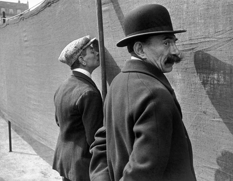 Henri Cartier-Bresson, "Brussels," 1932, gelatin silver print. International Center of Photography, Gift of Henri Cartier-Bresson, in memory of Robert Capa and David Seymour, 1994. © Henri Cartier-Bresson/Magnum Photos.