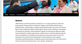 Black Women and Pentecostalism in Diaspora: a two-day symposium