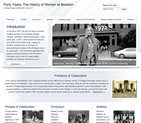 Forty Years: The History of Women at Bowdoin