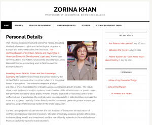 Professor Zorina Khan