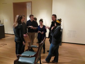Associate Professor of History Dallas Denery with students from "On the Origins of Modernity"