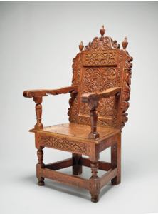 Great Joined Chair, attributed to William Searle (1634-1667), active in Ipswich, MA