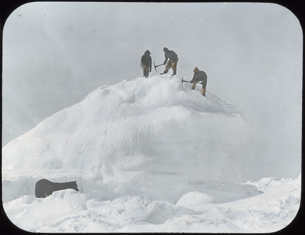 Donald Baxter MacMillan; Water from Iceberg; 1913-1917; image; silver gelatin on glass; 10.16 cm x 8.26 cm x 0.64 cm (4 in. x 3 1/4 in. x 1/4 in.); TGM; North America