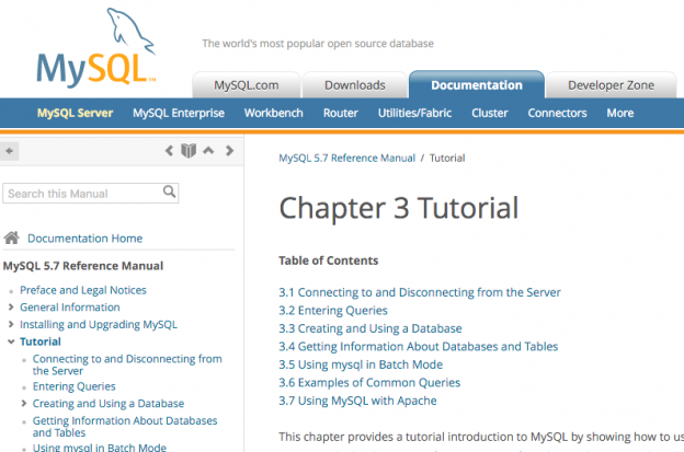 Oracle MySQL Tutorial