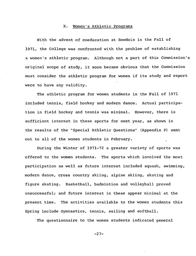 JH56 Page 1 - Excerpt from the Report of the President's Commission on Athletics 