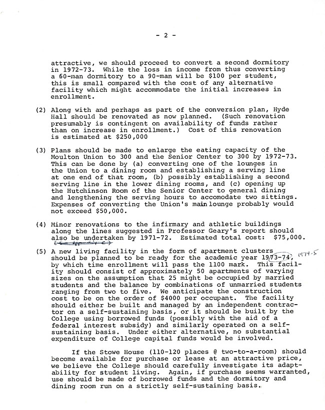 SW32 - Page 2 - Memorandum to President Howell