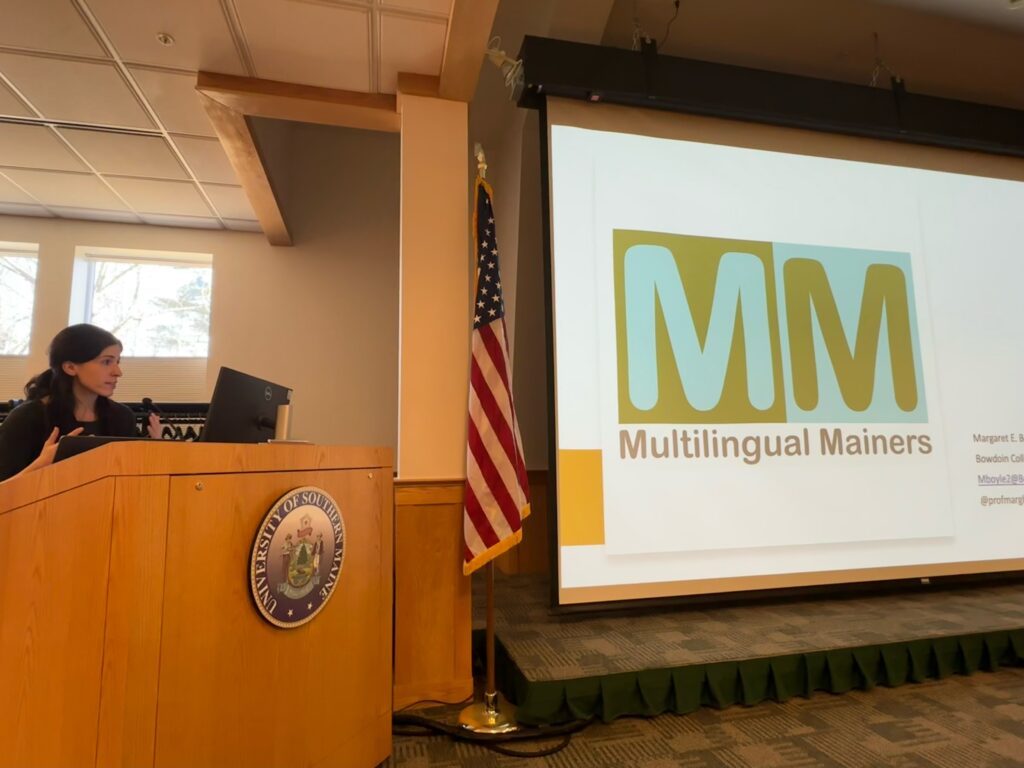 Margaret Boyle presents the Multilingual Mainers program